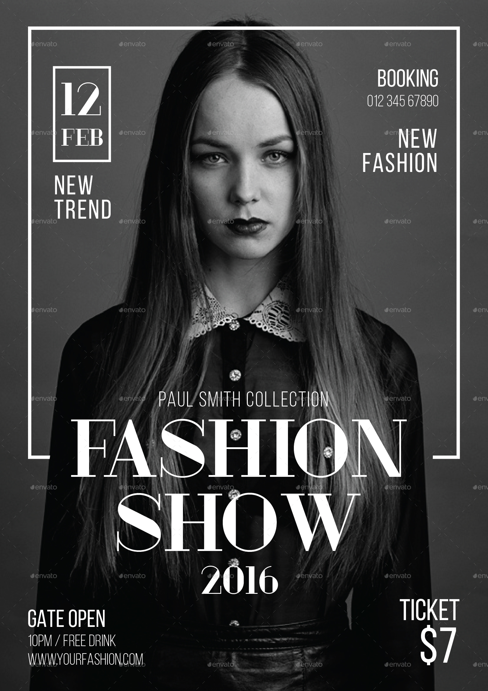 Fashion Show Flyer, Print Templates GraphicRiver